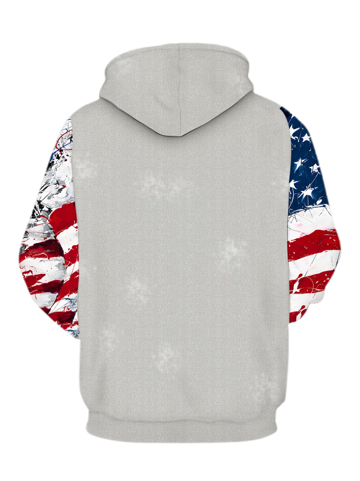 大码男士五星国旗连帽衫休闲运动时尚套头衫户外穿搭上衣